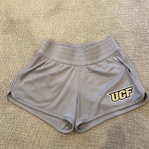 UCF Womens Athletic Gray Shorts with pockets